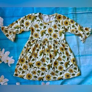 Boutique Sunflower Dress 3T